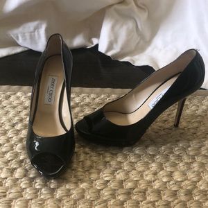 New Jimmy Choo Black patent pumps sz40